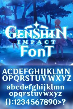 the title for genshin impact font