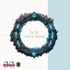 an ice token frame is shown in this image