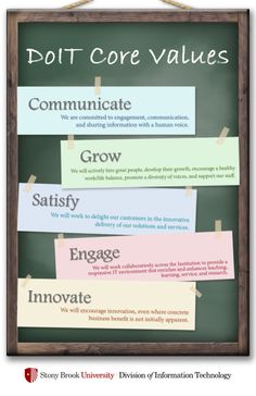 a sign that says do it core value and the words below it are written in different languages