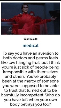 an image of a man with his arms spread out in front of him and the words medical