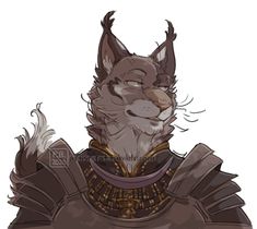 a drawing of a wolf wearing armor