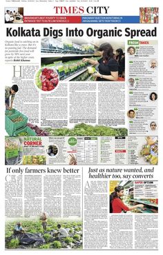 an article in the times city newspaper about how to use organic spreaders for food