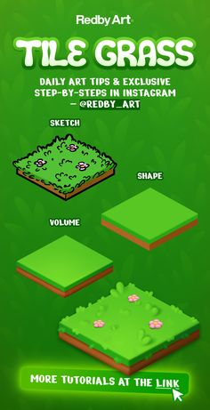 an image of a green screen with text that reads, how to use tile grass
