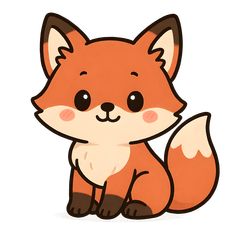 a cute little fox sitting down with its eyes closed and one paw on the ground