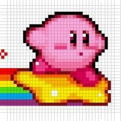 an image of a pixellated pig with a rainbow