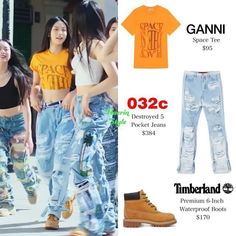Attention New Jeans Outfit Inspired, New Jeans Haerin Outfit, New Jeans Timberland, New Jeans Shoes Kpop, Haerin New Jeans Outfit Casual, Newjeans Attention Outfit Inspired, New Jeans Attention Outfit Mv, Haerin Tell Me Outfit, Haerin Omg Outfit