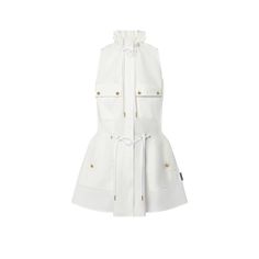 Designer Women's New Season Arrivals | LOUIS VUITTON ® - 2 Utility Dress, Louis Vuitton Utility Vest, Louis Vuitton Denim Dress, Louis Vuitton Summer Dress, Louis Vuitton White Jacket, Louis Vuitton Outfits Women, Louis Vuitton White Dress, Louis Vuitton Admiral Jacket, Louis Vuitton Uniform