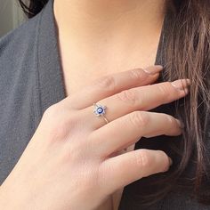 ♢ FEATURES & MATERIALS  :: made of 925 sterling silver :: turtle size 8.80mm(0.34") x 6.50mm(0.25") ♢ SHIPPING  :: this jewellery is shipped via the international standard shipping service which includes tracking number :: for delivery in your country please check the 'Shipping & Policies'  ♢ JEWELLERY WRAPPING :: every jewellery is carefully gift wrapped in an elegant leather envelope with black ribbon, lovely as gift to yourself or a beloved person ♢ FURTHER INFORMATION  ✉ Please feel free to Elegant Evil Eye Jewelry For Anniversary, Blue Birthstone Ring, Blue Sterling Silver Fine Jewelry Ring, Blue Sterling Silver Ring, Sterling Silver Evil Eye Jewelry, Silver Sterling Evil Eye Jewelry, Dainty Blue Sterling Silver Rings, Dainty Silver Evil Eye Jewelry, Dainty Sapphire Ring Jewelry