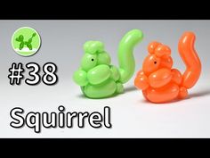 an image of three different toys in the shape of animals with words that read 28 squirrel