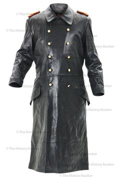 #ad Premium WW2 German SENIOR officer leather coat REPRO - Made to your sizes , Men's Clothing Leather Uniform, Ww2 Coat, Ww2 Coats, German Trench Coat, German Coat, German Overcoat, Ww1 German Coat, Ww2 German Overcoat, Ww2 German Officer Coat