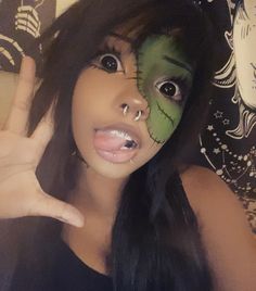 Cute Clown Makeup, Cute Halloween Makeup, Halloween Makeup Pretty, Funky Makeup, Cute Eye Makeup, Face Paint Makeup, Zombie Makeup, Swag Makeup, Cool Makeup Looks