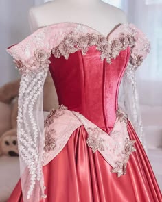 Sleeping Beauty Gown, Aurora Inspired Dress, Princess Aurora Inspired Dress, Sleeping Beauty Ball Gown, Sleeping Beauty Inspired Dress, Aurora Corset Costume, Sleeping Beauty Pink Dress, Sleeping Beauty Corset, Princess Aurora Pink Dress