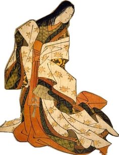 Ancient Japan Art, Traditional Japanese Kimono Art, Kimono History, Kimono Design In Japanese Painting, Vintage Kimono Art, Japanese Kimono Painting, Heian Era Paintings, Edo Period Kosode, Edo Era Kimono