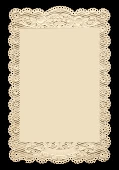 an old fashioned lace frame on a white background