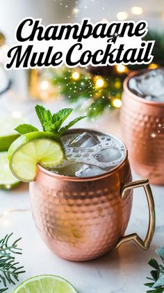 Mules Cocktails, Mule Cocktails, French Mule Cocktail, Winter Mule Cocktail, New Years Moscow Mule, Flavored Mules Cocktail Recipes, Mule Cocktail Variations, Champagne Moscow Mule, Champagne Mule