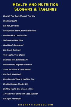 Nourish Your Body: Unveiling 199+ Good Nutrition Slogans Ideas!
