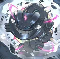 Mega Steelix Art, Blue Flame Pokemon, Steelix Tattoo, Steelix Anime, Steelix Fanart, Steelix Pokemon Art, Pokemon Indigo League Wallpaper, Steelix Pokemon, Mega Steelix Ex
