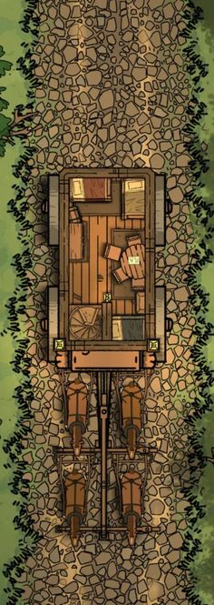 FREE MAP - Resting Scene | On the Wagon [14 x 14]