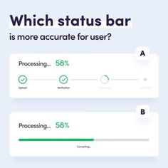 the bar is more accurate for user