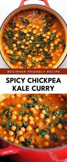 Image for Spicy Chickpea Kale Curry