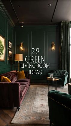 Green Living Room Ideas