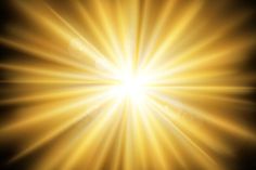 the sun is shining brightly in the dark sky with bright light coming from behind it