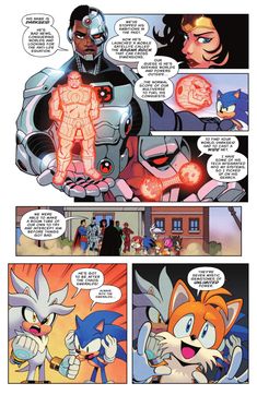 an image of a comic page with sonic and tails