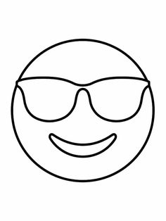 a smiley face with sunglasses on it