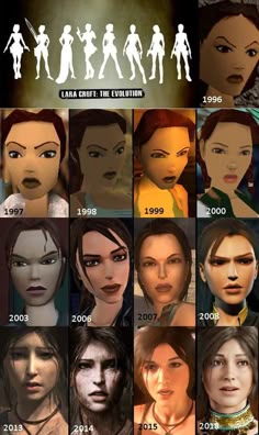 Lara Croft Generations Cosplay Crossover, Lara Croft Characters, Tomb Raider Timeline, All Lara Croft, Lara Croft Survivor Timeline, Tomb Raider 2000s, Lara Croft Tomb Raider Game, Tomb Raider Cartoon, Lara Croft Model