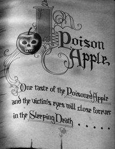 a piece of paper with an image of a skull and the words prison apple on it
