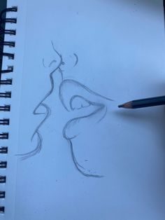 a pencil drawing of a woman's body with her hands behind her back,