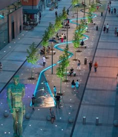 Lighting Landscape Architecture, Waterfront Mosque Design, Beach Urban Design, Plaza Lighting Design, Promenade Lighting, Street Light Pavement Design, Urban Plaza Lighting Design, Resort Lighting Landscape, Nighttime Plaza Lighting