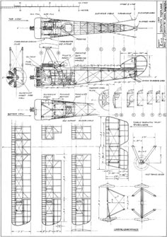 the plans for an airplane that is being built