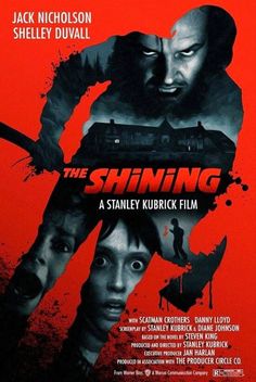 a movie poster for the shining