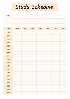 Weekly Study Planner: Ace Your Exams!