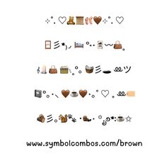 a white background with various icons and symbols