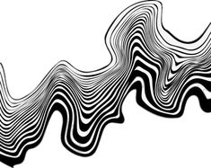 an abstract black and white background with wavy lines on the side, line, pattern, design png and psd