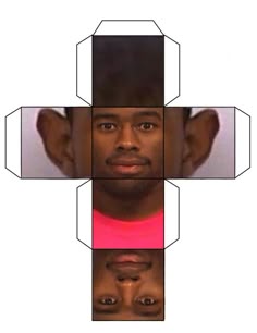 an image of a man's face made out of four cubes with different angles