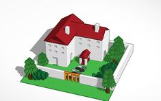 Tinkercad 3d House, Tinkercad House Ideas, Tinkercad Bedroom Ideas, Tinkercad House Design, Tinkercad House, Houses In Tinkercad, Tinkercad Buildings, Tinkercad House Interior, Tinkercad Codeblocks