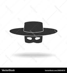 a mask with a hat on it