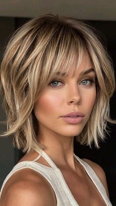 2025 Hair Cuts With Bangs, Short Hair With Bangs 2025, Womens Haircuts With Bangs 2025, Medium Bob With Bangs 2025, 2025 Medium Hairstyles With Bangs, Blonde Bob With Bangs 2025, Layered Bob With Bangs 2025, Shag Hairstyles Medium 2025, Shortish Hair