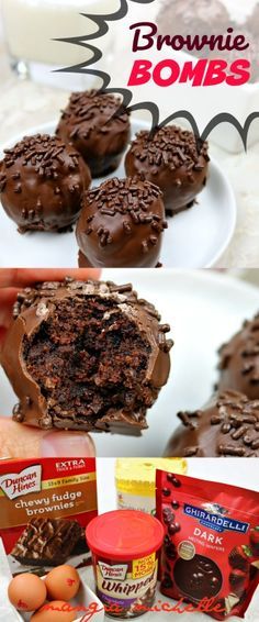 Brownie Balls Christmas, Brownie Cake Pops Easy, Brownie Balls Easy, Chocolate Bomb Dessert Recipe, Brownie Bomb Bars Recipe, Brownie Balls Recipe, Festive Chocolate Bomb Recipe, Brownie Cake Balls, Brownie Cake Balls Recipe