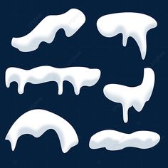 the snow is melting and it looks like they have been made out of something else