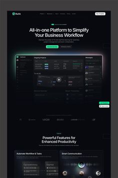 an image of the website page for oneplatform to simify your business workflow