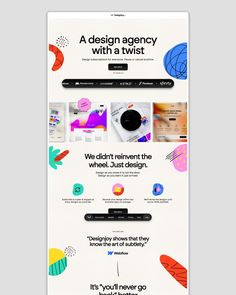 Vibrant Geometric Web Design Yellow Website Inspiration | designjoy.co