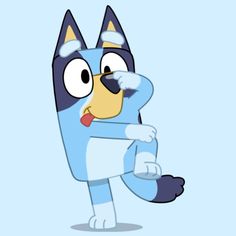 a cartoon cat is standing with his arms crossed and eyes wide open, making a funny face