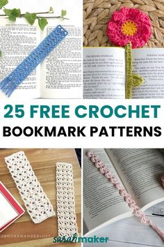 25 free crochet bookmark patterns