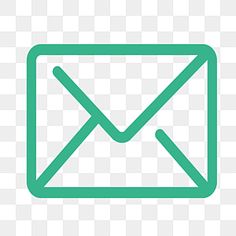 an email envelope icon on a transparent background
