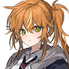 Pjsk Female Characters, Nakayama Pjsk, Project Sekai Art Style, Pjsk Genderbent, Transmasc Pjsk Icon, Project Sekai Orange Hair, Pjsk Art Style, Pjsk Art Style Study, Pjsekai Genderbend