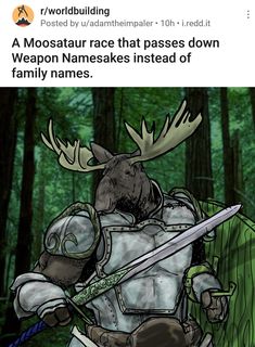 Moose Person, Moose Oc, Moose Minotaur, Moose Man, Moose Cavalry, Moose Armor, Moose Mythology, Armored Moose, Moose Warrior